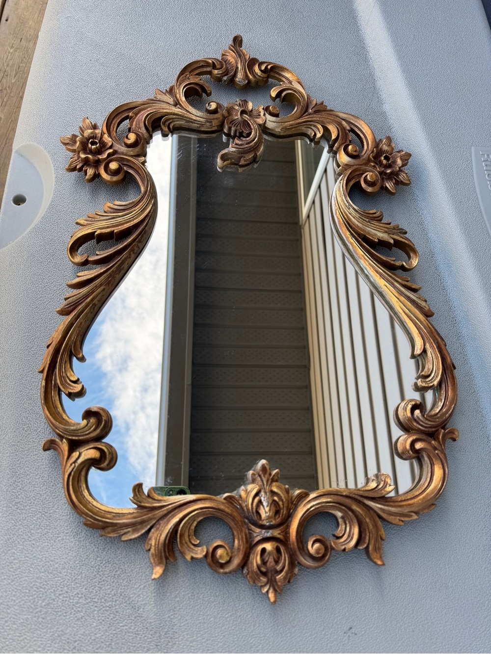 Durwood Ornate Gold Baroque Wall Mirror - Decorative Home Wall Decor